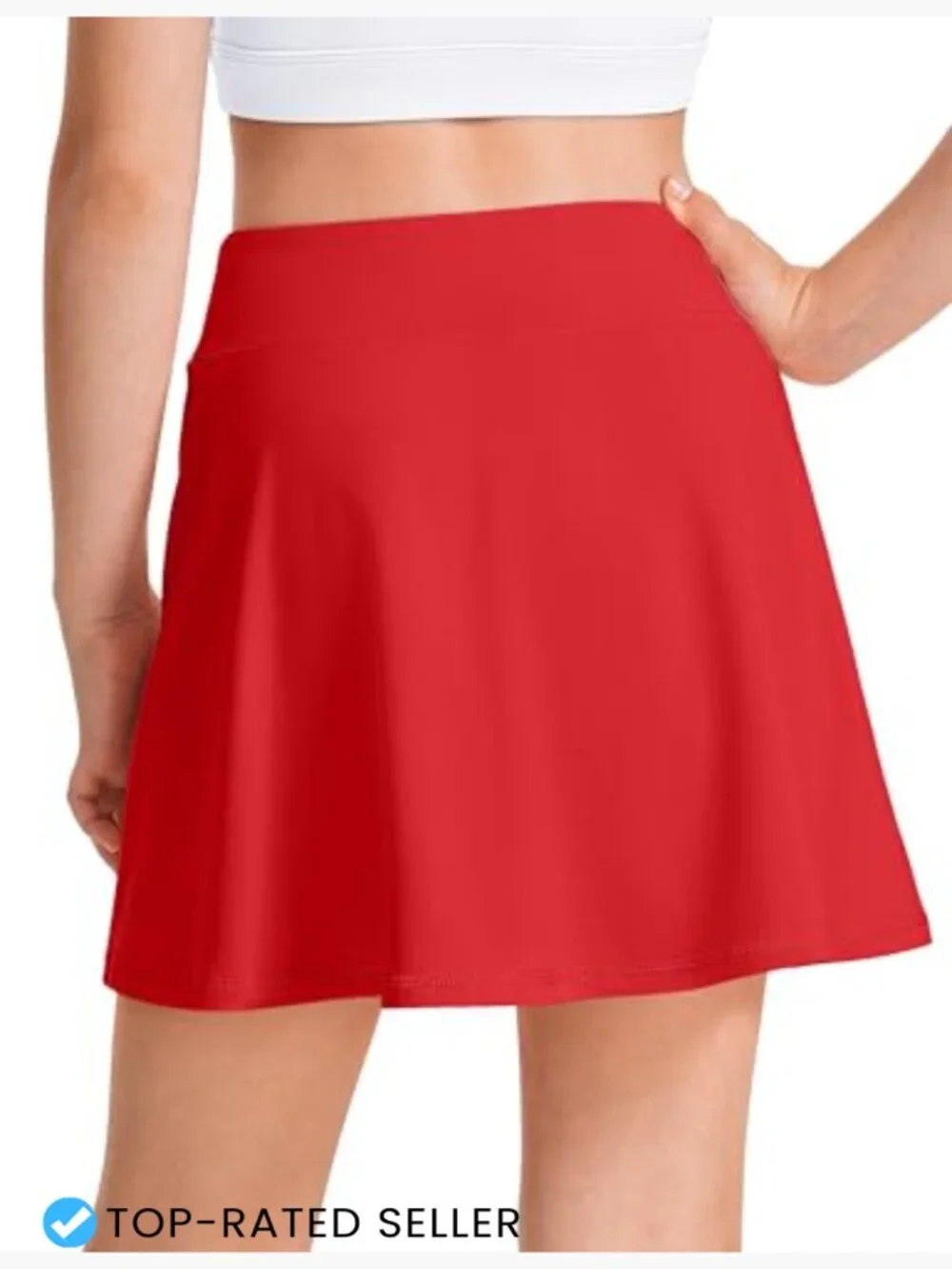 Girls Tennis Skirt with Shorts High Waist Athletic Skort with Pockets Golf